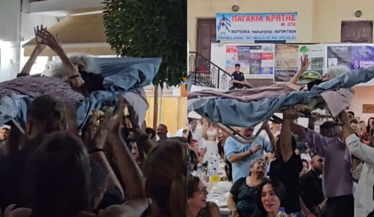Κατάκοιτη γιαγιά έκλεψε την παράσταση σε πανηγύρι – Τη σήκωσαν με την ξαπλώστρα μπροστά στην ορχήστρα