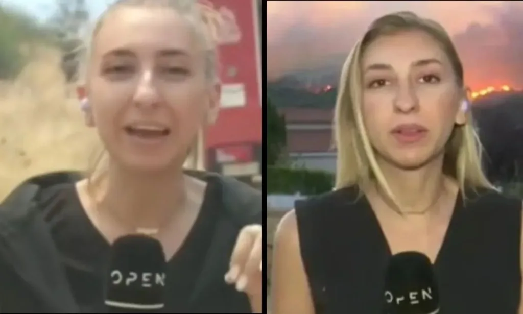 Η ανακοίνωση από τους πυροσβέστες για τη ρεπόρτερ του OPEN που γέλασε on air