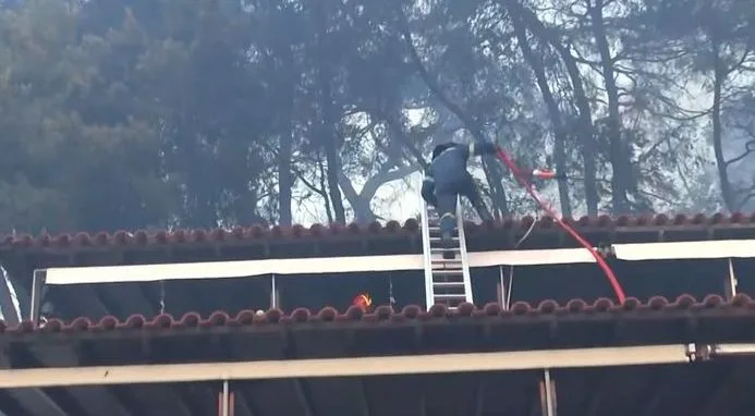 Φωτιά στη Χαλκιδική: Τραυματίστηκαν 3 πυροσβέστες – Βίντεο με την πτώση ενός από σκάλα