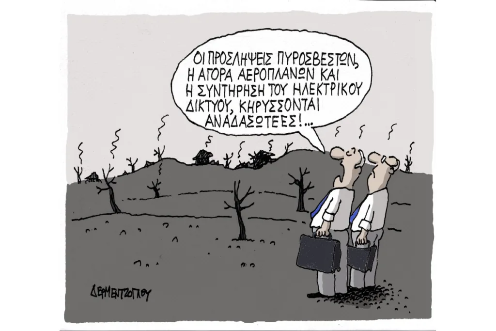 Η γελοιογραφία της ημέρας από τον Γιάννη Δερμεντζόγλου – Σάββατο 8 Αυγούστου 2026
