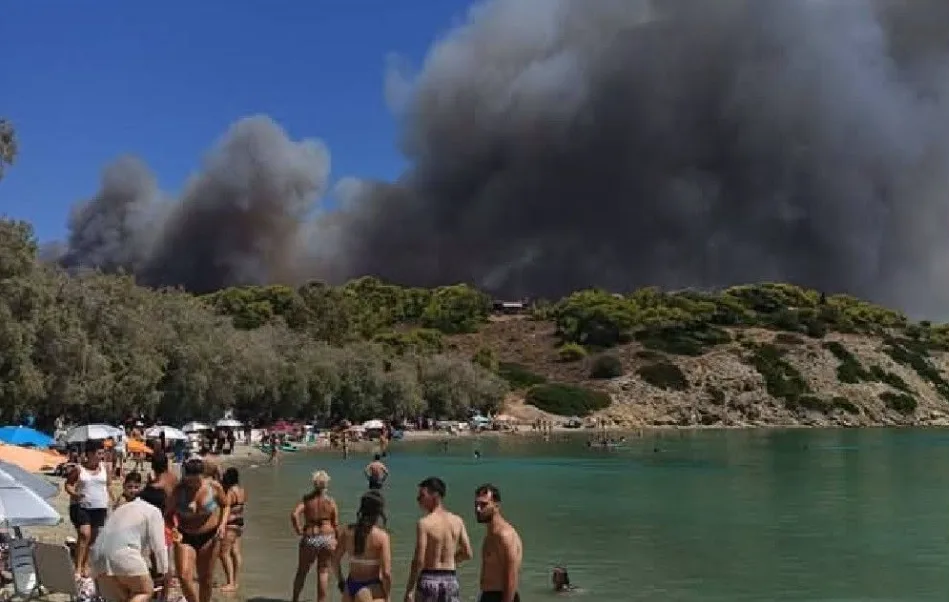 Φωτιά τώρα στη Σαλαμίνα: Επτά εναέρια μέσα στη μάχη – Κοντά σε σπίτια οι φλόγες, ήχησε το 112
