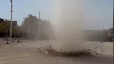 Η Αθήνα είδε… Dust Devil: Ο εντυπωσιακός στρόβιλος που εμφανίστηκε στο ΟΑΚΑ