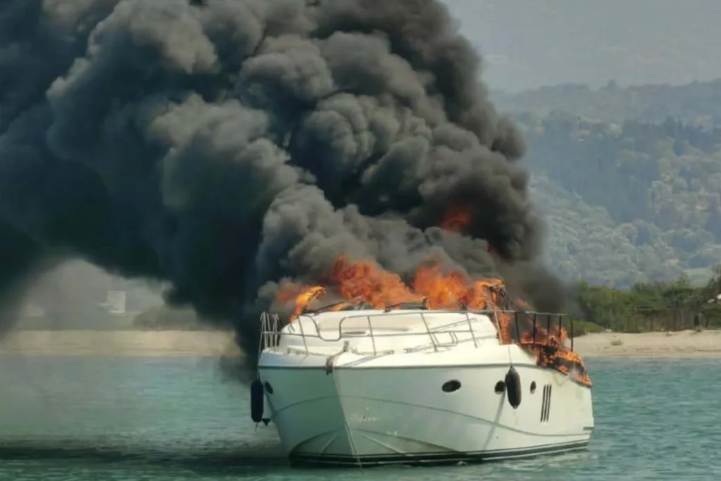 Φωτιά τώρα σε θαλαμηγό στη Λευκάδα – Οι πρώτες πληροφορίες
