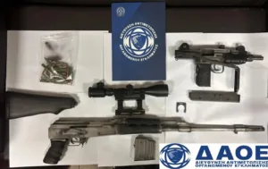 Θεσσαλονίκη: Κακουργηματική δίωξη στους συλληφθέντες με τον βαρύ οπλισμό που προοριζόταν για τουρκική εγκληματική οργάνωση