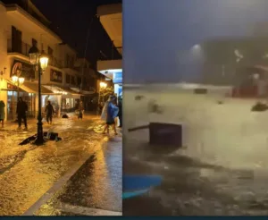 Κακοκαιρία στη Σκιάθο: «Άνοιξαν» οι ουρανοί – Πλημμύρισαν οι δρόμοι – Έπεσε πάνω από 130 χιλιοστά βροχής σε μία ώρα