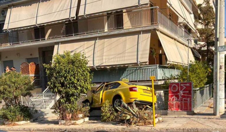 Ηλιούπολη: Κλεμμένο ΙΧ συγκρούστηκε με ταξί που κατέληξε σε αυλή –  Άφαντος ο οδηγός