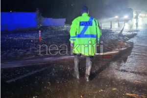 ΒΟΑΚ: Κατολίσθηση στο Φόδελε – Έκλεισε το ρεύμα προς Ρέθυμνο