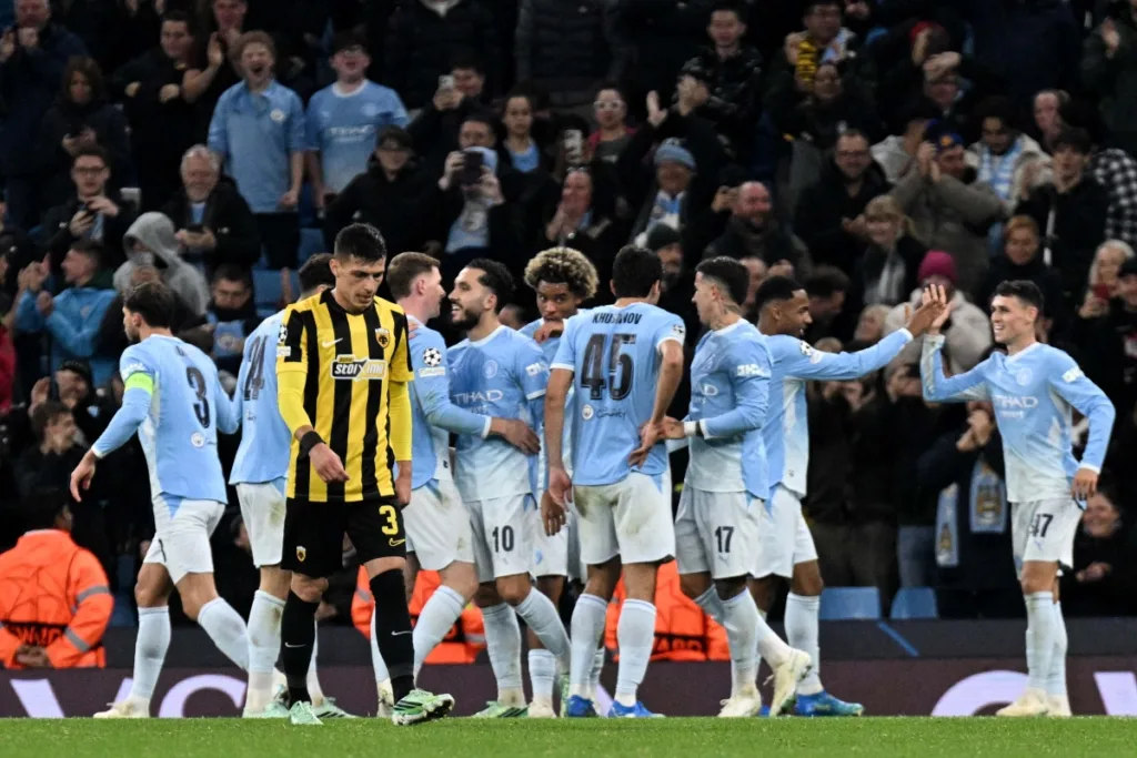 Champions League: Ήττα της ΑΕΚ μέσα στο «Έτιχαντ» με 5-1 από τη Μάντσεστερ Σίτι – Το γκολ της 