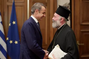 Συνάντηση Μητσοτάκη με Αρχιεπίσκοπο Αυστραλίας Μακάριο – «Επιστολική ψήφος για τους Έλληνες το