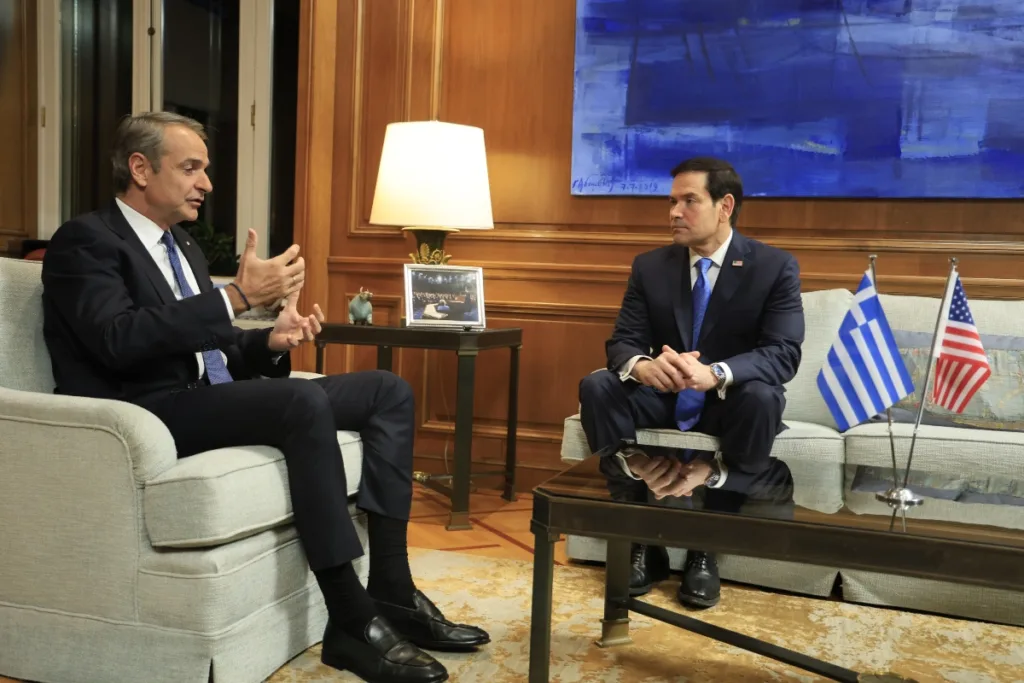 Μητσοτάκης σε Ρούμπιο: Η Ελλάδα είναι γέφυρα Ευρώπης, ΗΠΑ και Μέσης Ανατολής
