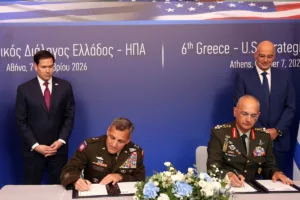 Δένδιας για Ρούμπιο: Η παρουσία του υπογραμμίζει τη στενή στρατηγική σχέση Ελλάδας και ΗΠΑ