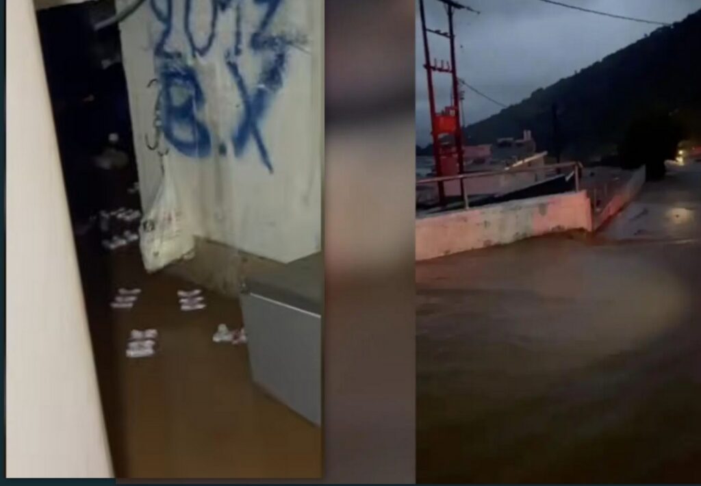 Κακοκαιρία στην Κρήτη: Ξεχείλισε ποταμός στα Ζωνιανά – Πλημμύρισαν σπίτια