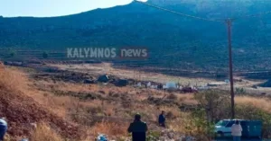 Κάλυμνος: Βίντεο από το σημείο που έκανε βαριά προσγείωση το στρατιωτικό ελικόπτερο
