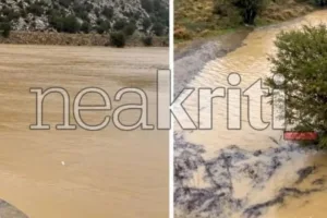 Κακοκαιρία στο Λασίθι: Πλημμύρισε ο Χώνος – «Δεν έχουμε ξαναδεί τέτοια ποσότητα νερού» λένε οι κάτοι