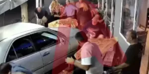 Θεσσαλονίκη: Μεθυσμένος οδηγός «μπούκαρε» με το αυτοκίνητο σε ουζερί [βίντεο]