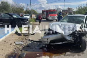 Πύργος: Γυναίκα χωρίς τις αισθήσεις της μετά από σύγκρουση δύο ΙΧ – Δύο τραυματίες