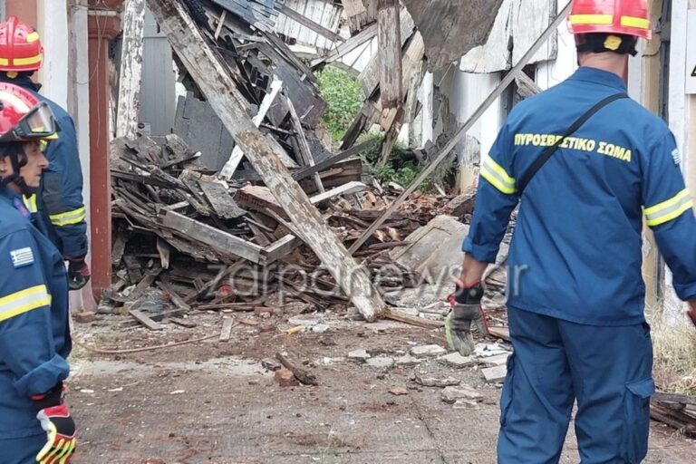 Χανιά: Κατέρρευσε τμήμα των Ιταλικών Στρατώνων – Έρευνες για τυχόν εγκλωβισμένους