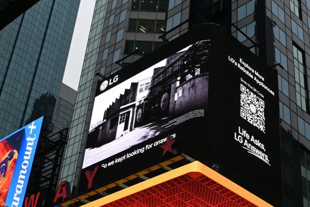 Η LG Electronics φέρνει την παράδοση της πελατοκεντρικής καινοτομίας στην Times Square