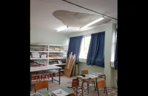 Θεσσαλονίκη: Σοβάδες έπεσαν στο κεφάλι 14χρονου μαθητή σε σχολείο στα Βασιλικά – Μεταφέρθηκε 