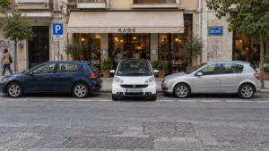 Επιτρέπεται τα Smart να παρκάρουν κάθετα σε παράλληλες θέσεις στάθμευσης;